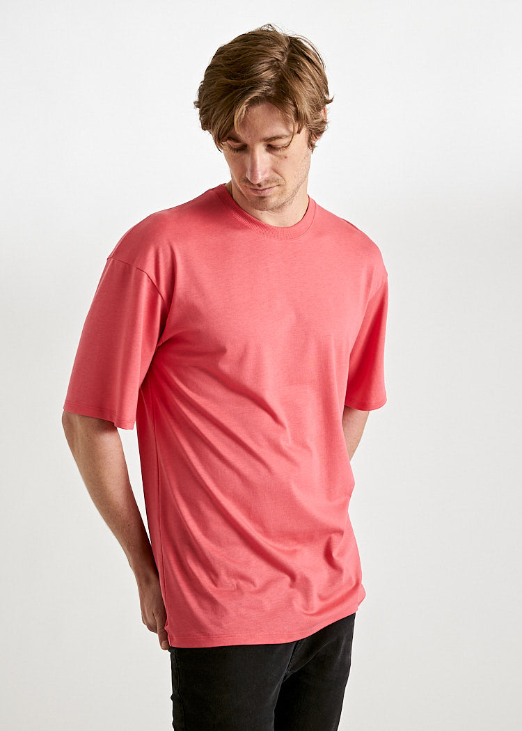 Wijld James WoodShirt Herren Cayenne Red Lyocell