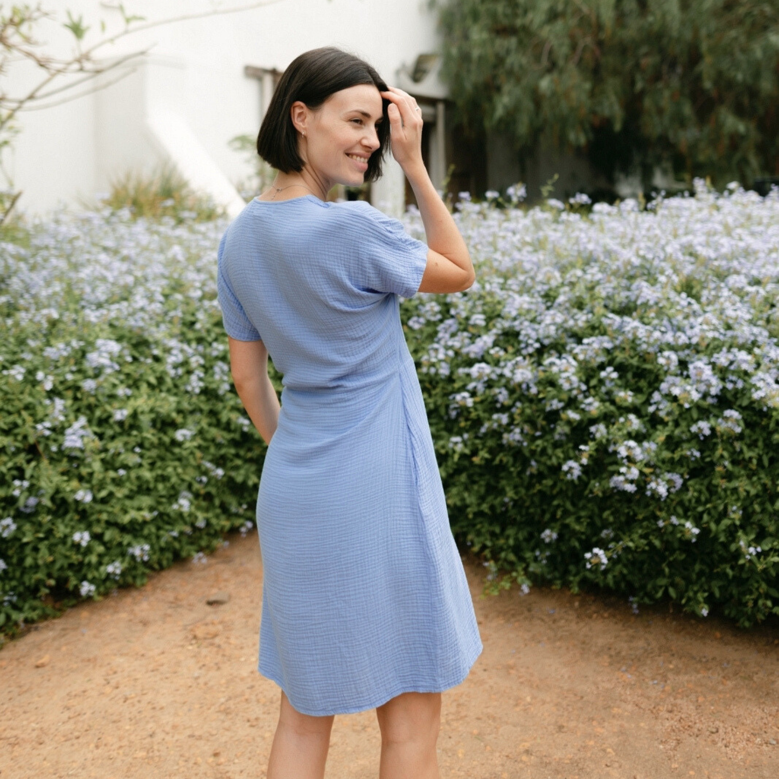 Nordlicht Mella Musselin Wickelkleid mit Taschen