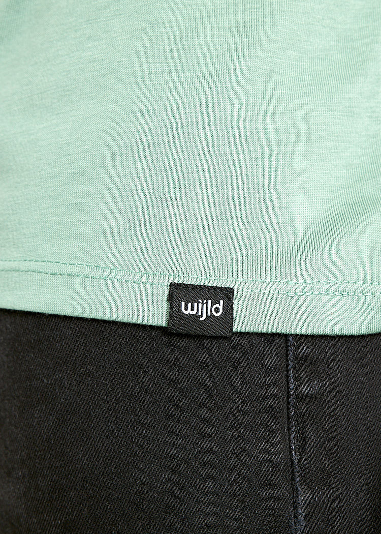 Wijld Woodshirt Alex T-Shirt Herren Comfrey Green