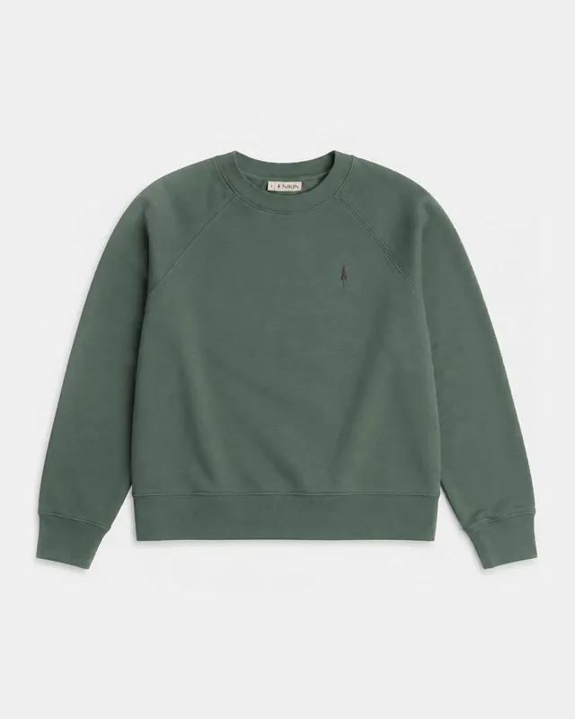 NIKIN TreeSweater Raglan Sage Pullover Damen