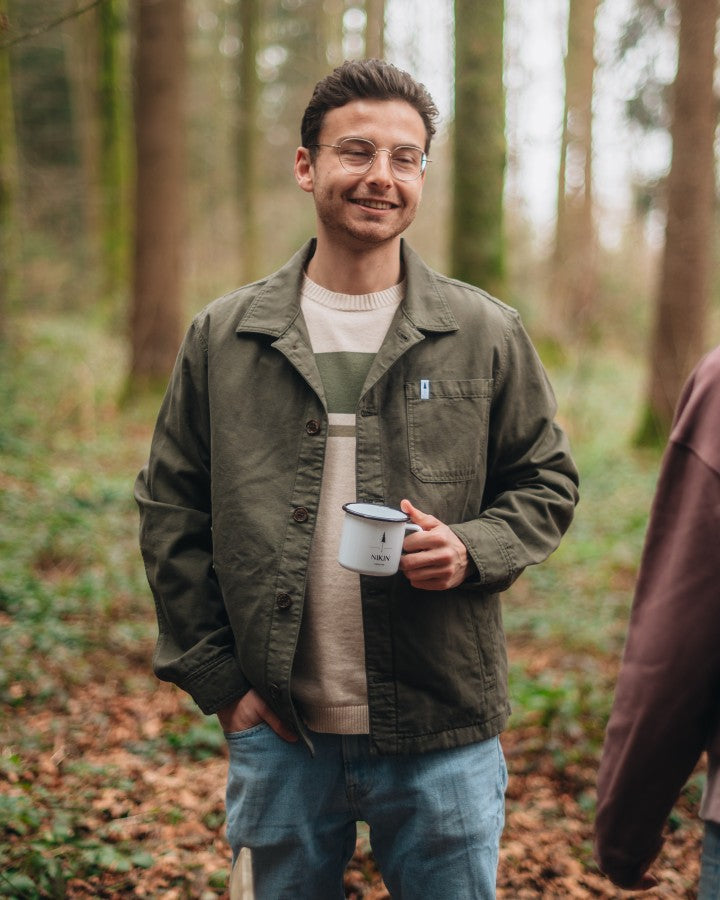NIKIN TreeJacket Workwear Relaxed Jacke Grape Leaf Bio-Baumwolle