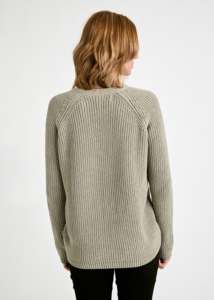 Wijld Mina Strickpullover Damen Sage Bio-Baumwolle