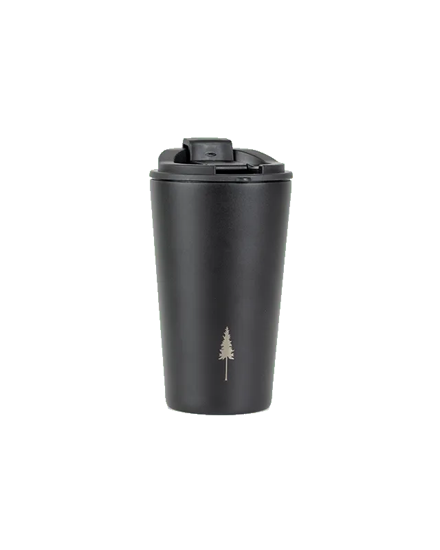 NIKIN TreeMug ToGo Thermobecher Schwarz 350ml Doppelwand