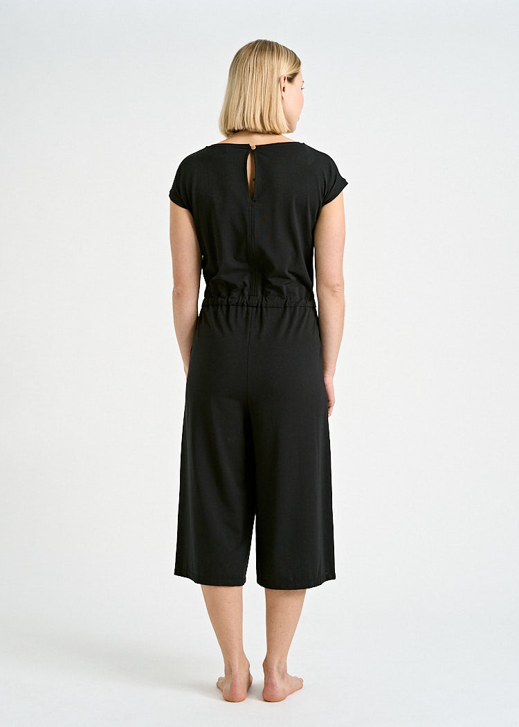 Wijld Jumpsuit Kimono Steffy Damen Overall Black Elasthan