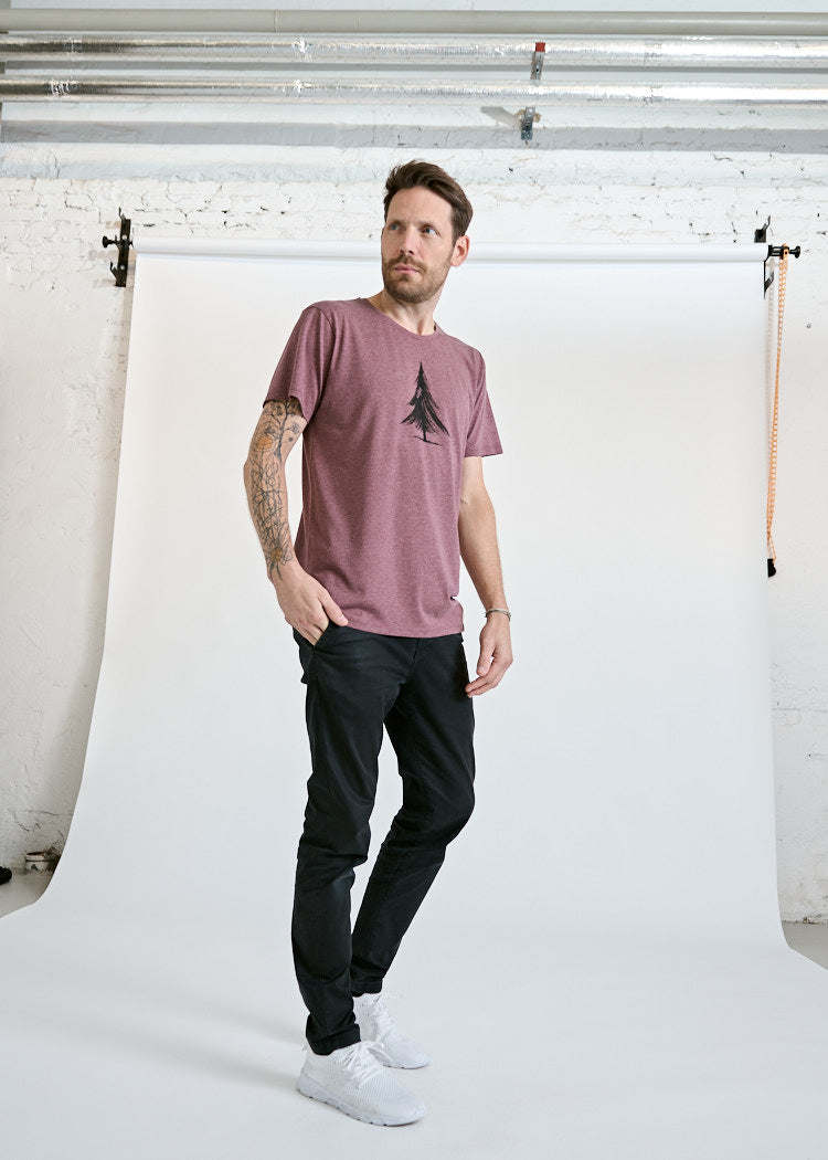 Wijld Woodshirt Alex T-Shirt Brushed Tree Rot Print
