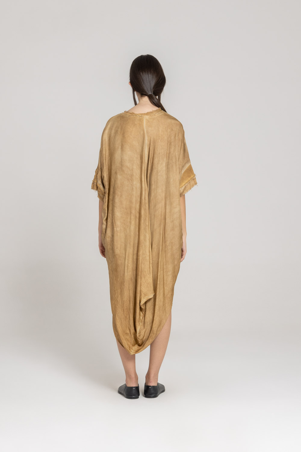 Sanctamuerte Abiti Midi Over Kleid Sweat Viskose-Satin