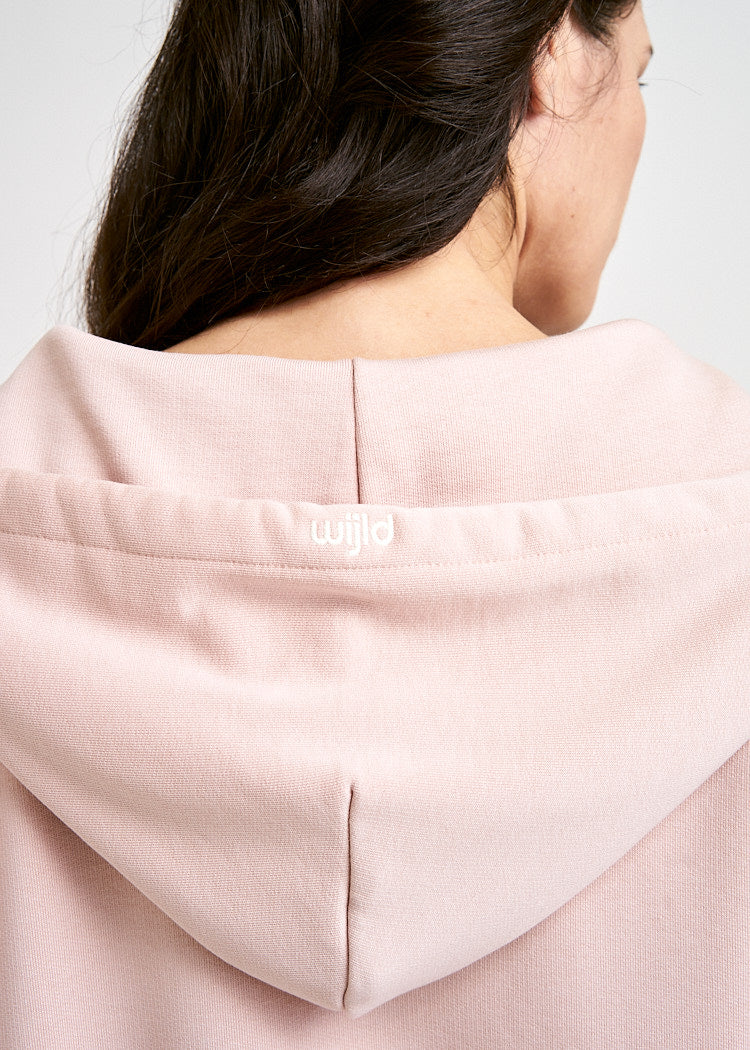 Wijld Sweatjacke Smoked Rose Damen Sweatjacke rosa Holz