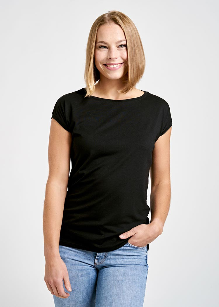 Wijld WoodShirt Elena Black Damen T-Shirt locker