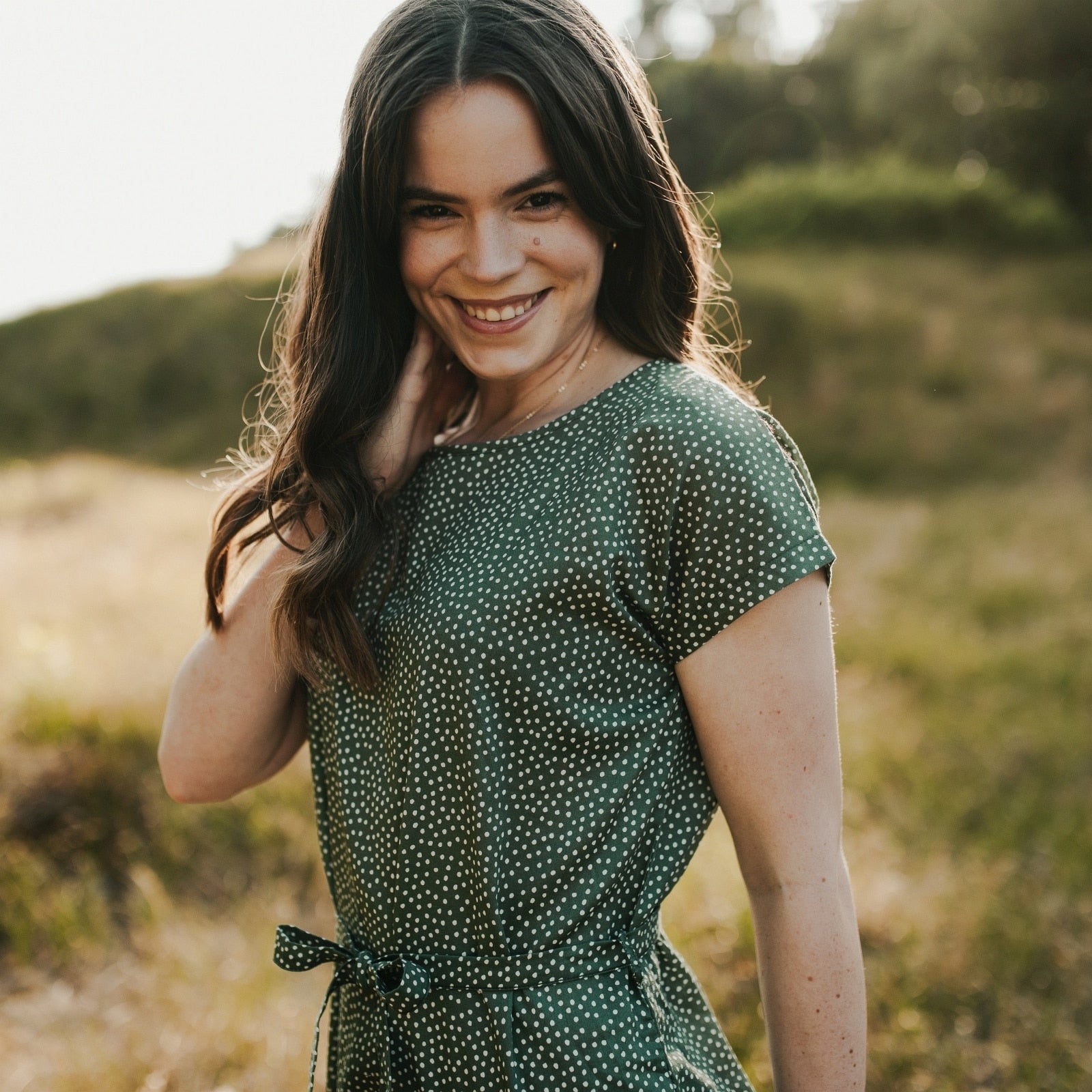 NORDLICHT Elin Kleid mit Punkten Ecovero Sommerkleid