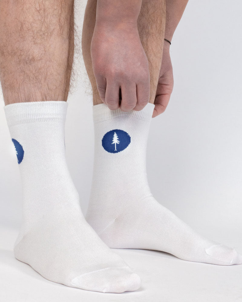 NIKIN TreeSocks Origin Socken Weiss 36-40 Baum