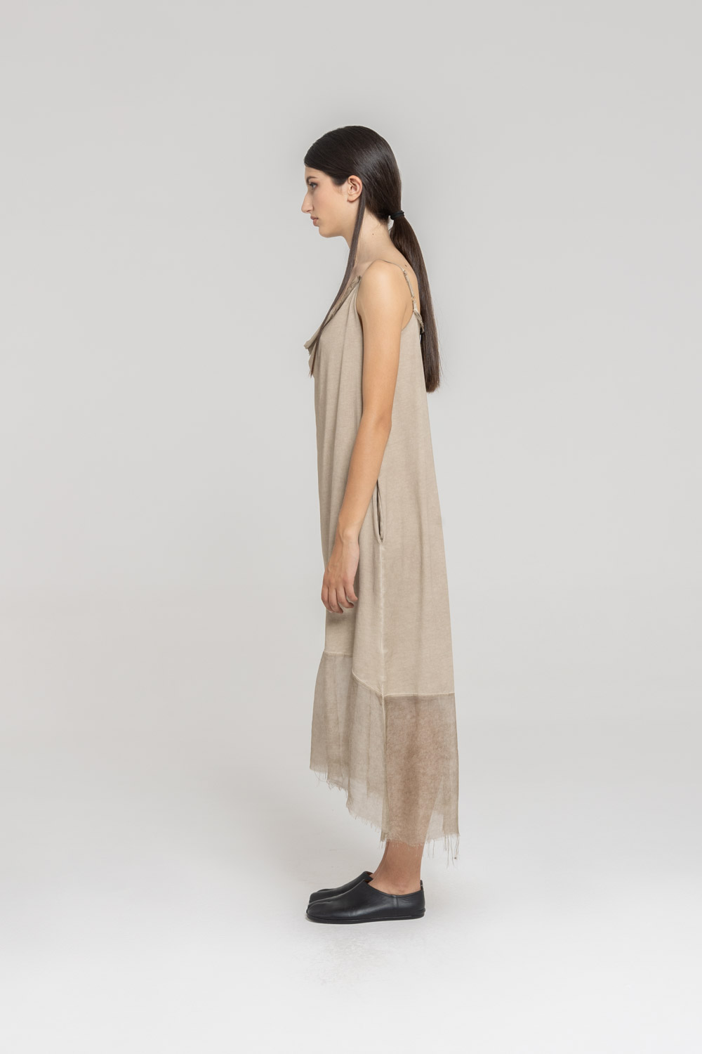 Sanctamuerte Abiti Abito Lungo Jersey Maxikleid Baumwolle