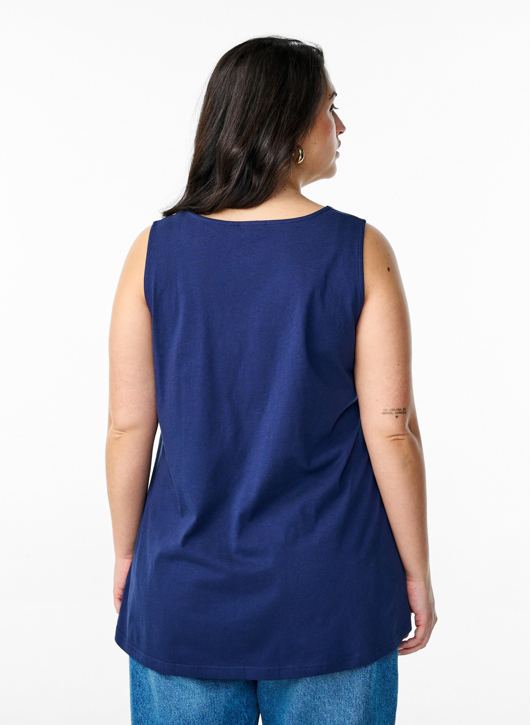 Zizzi T-Shirts Tops Top Thyme Baumwolle A-Linie