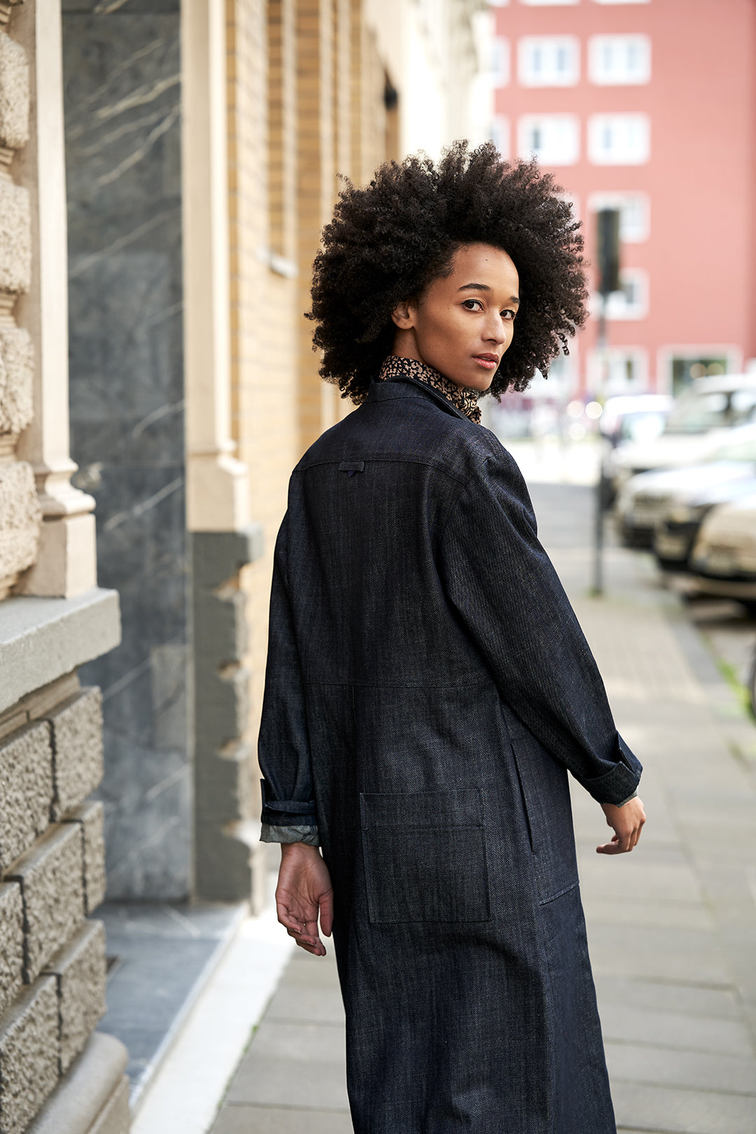 Christiane Strobel FABIENNE Hemdblusenkleid Denim Oversized