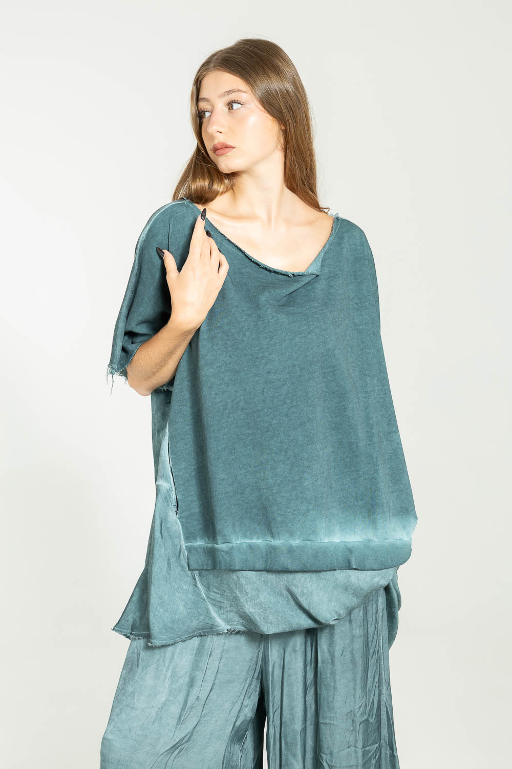 Sanctamuerte Maglieria Maglia Over Sweatshirt Baumwolle Oversize