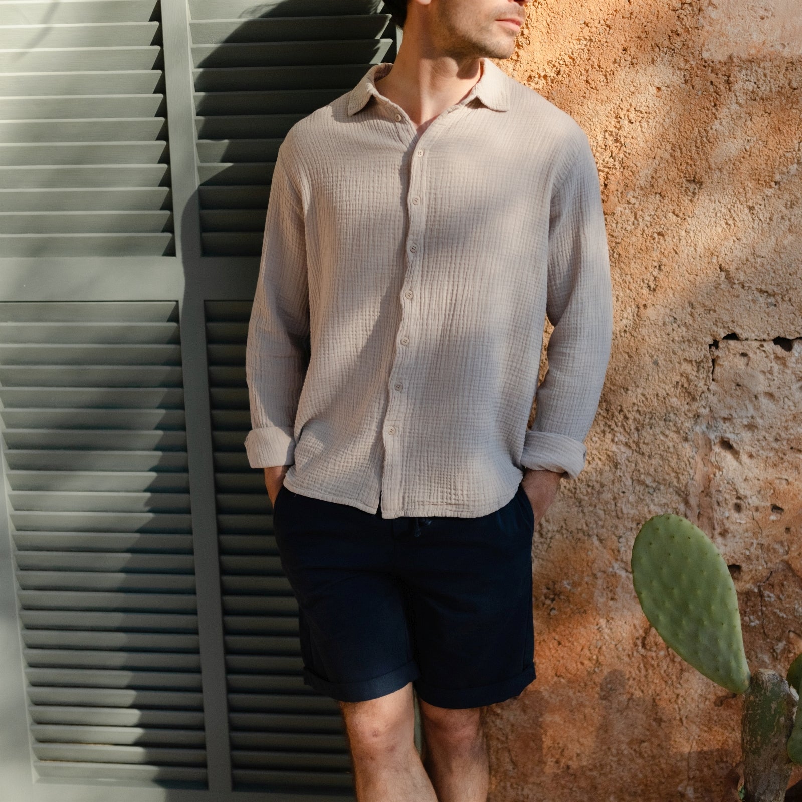 Nordlicht Lias Musselin Hemd Herren Bio-Baumwolle