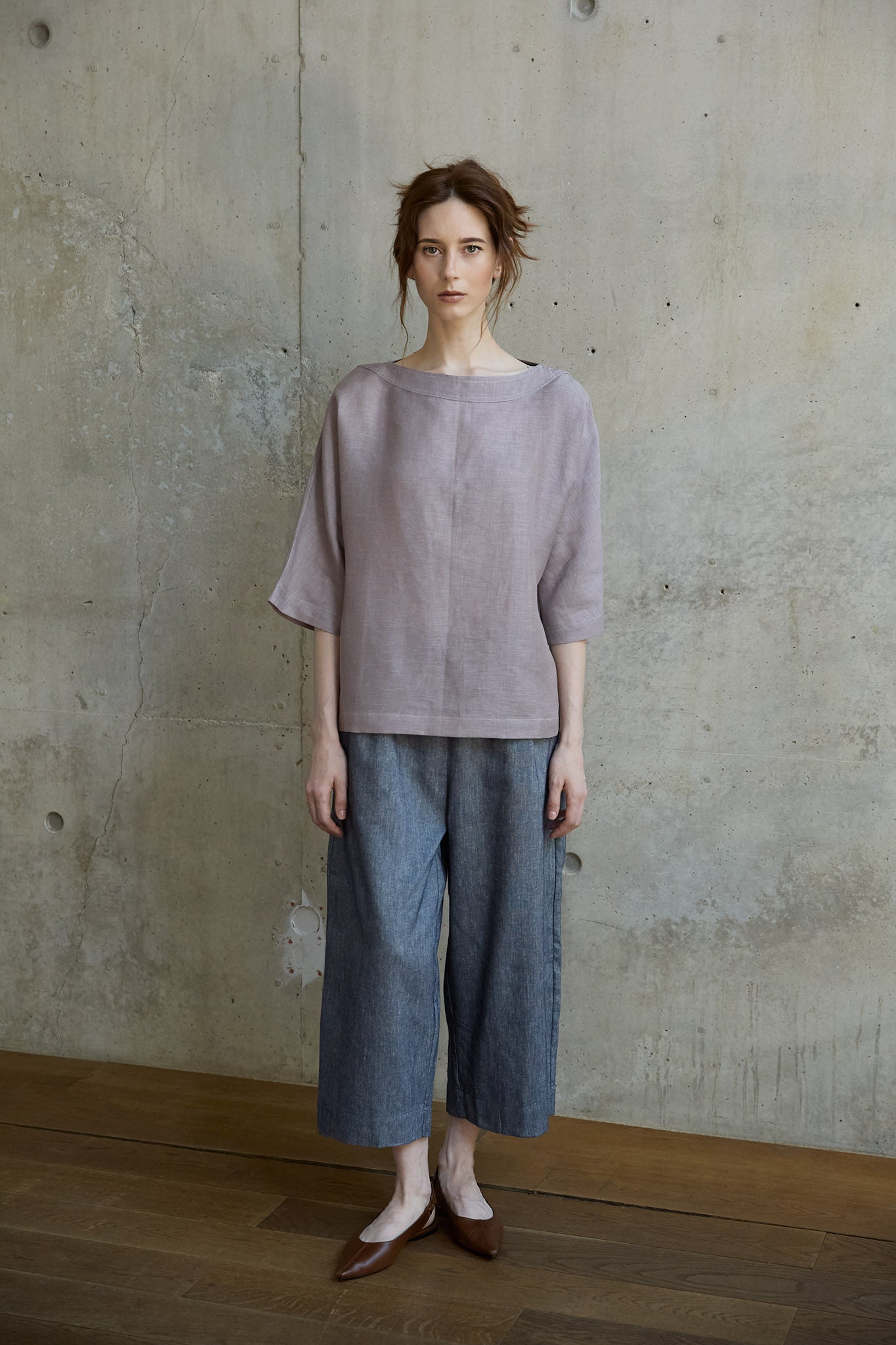 Christiane Strobel BRITT Culotte Baumwolle-Leinen 7/8