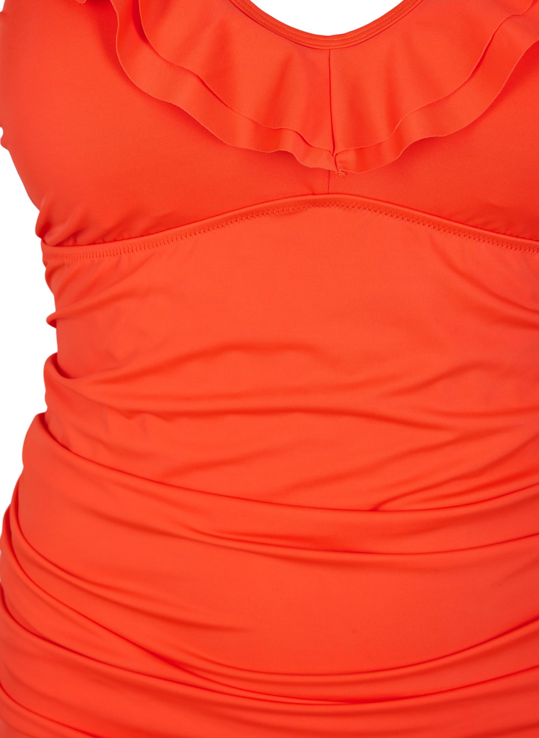 Zizzi Swim Badeanzug Rüschen Grenadine 48 große Größen
