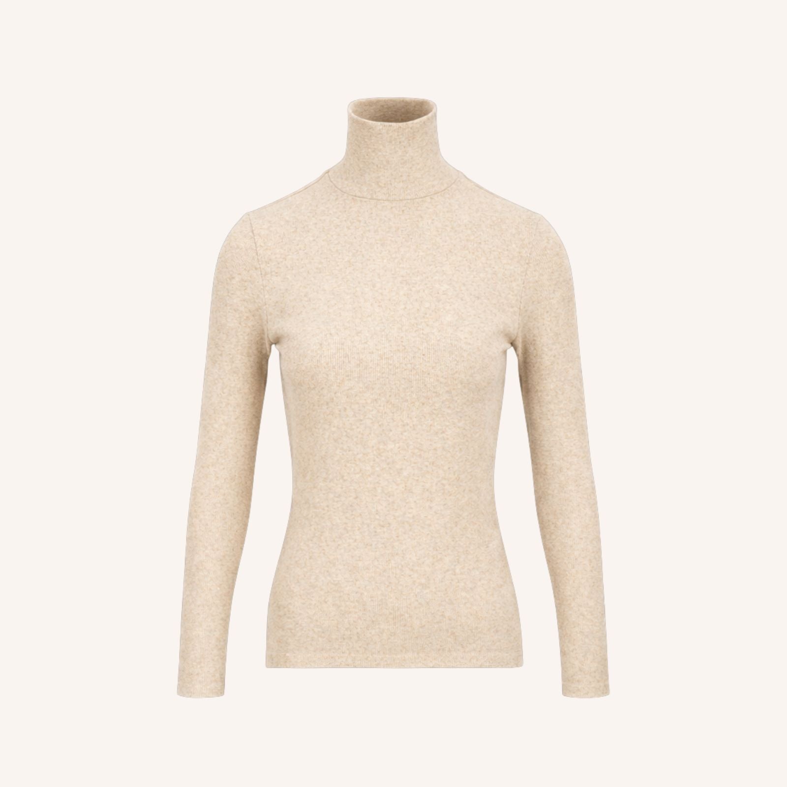 NORDLICHT Longsleeves Dana Ripp Rollkragenshirt Natur M