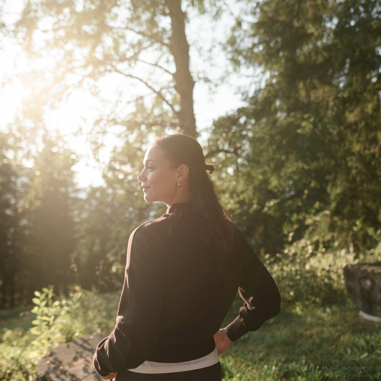 Nordlicht Tarja Feinstrick Pullover Dunkelbraun Bio
