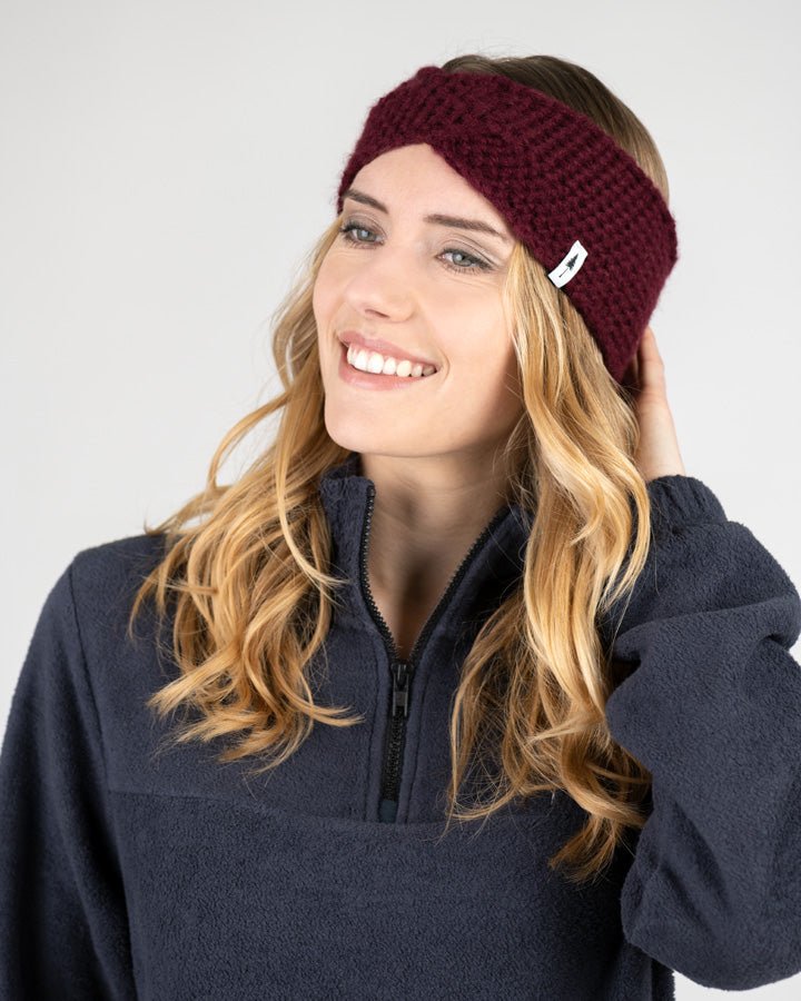 NIKIN TreeHeadband Knitted Twist Stirnband Bordeaux