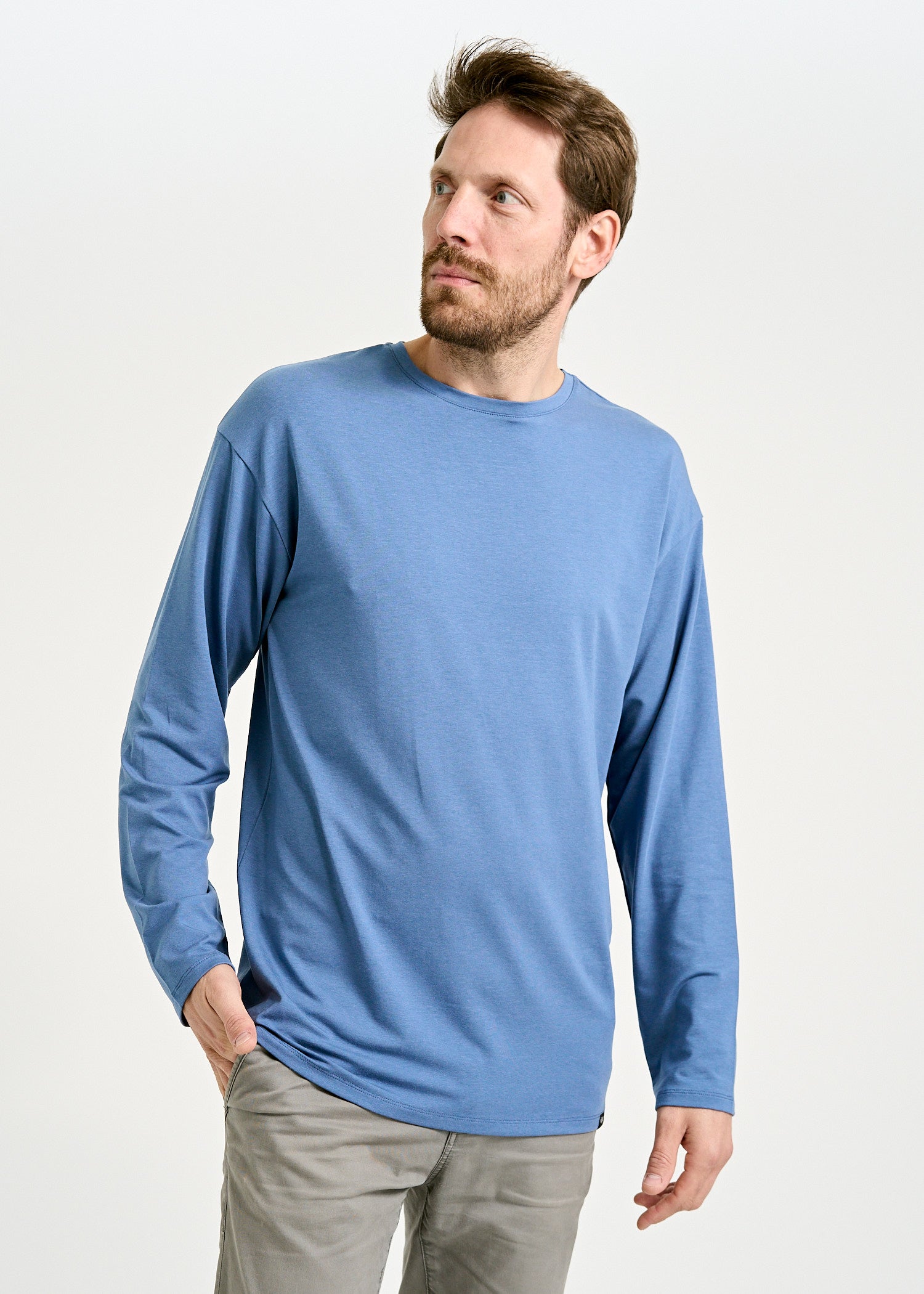 Wijld Longsleeves Chris Herren Langarmshirt Bijou Blue Holz