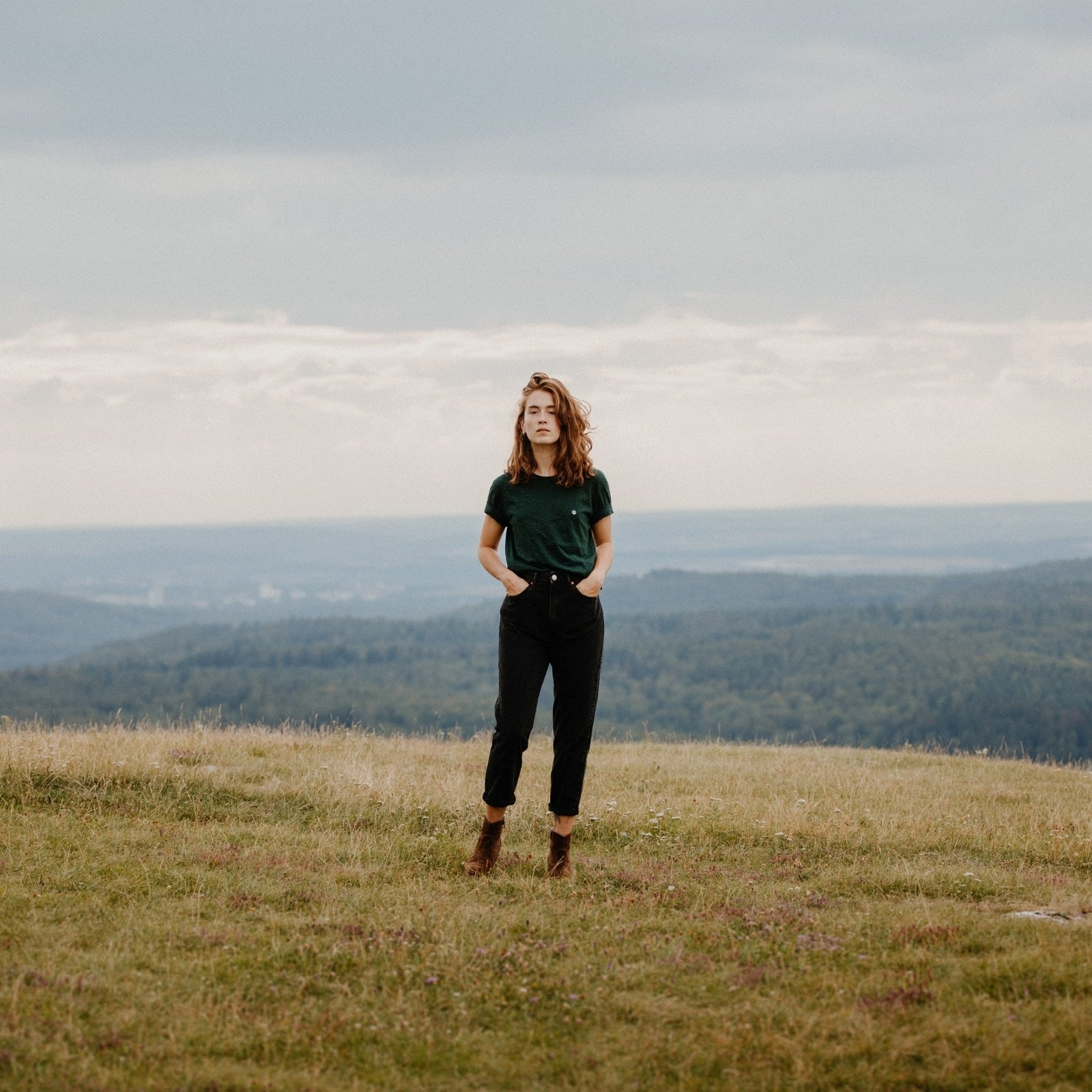 NORDLICHT Alva Rundhals T-Shirt Bio-Baumwolle Grün