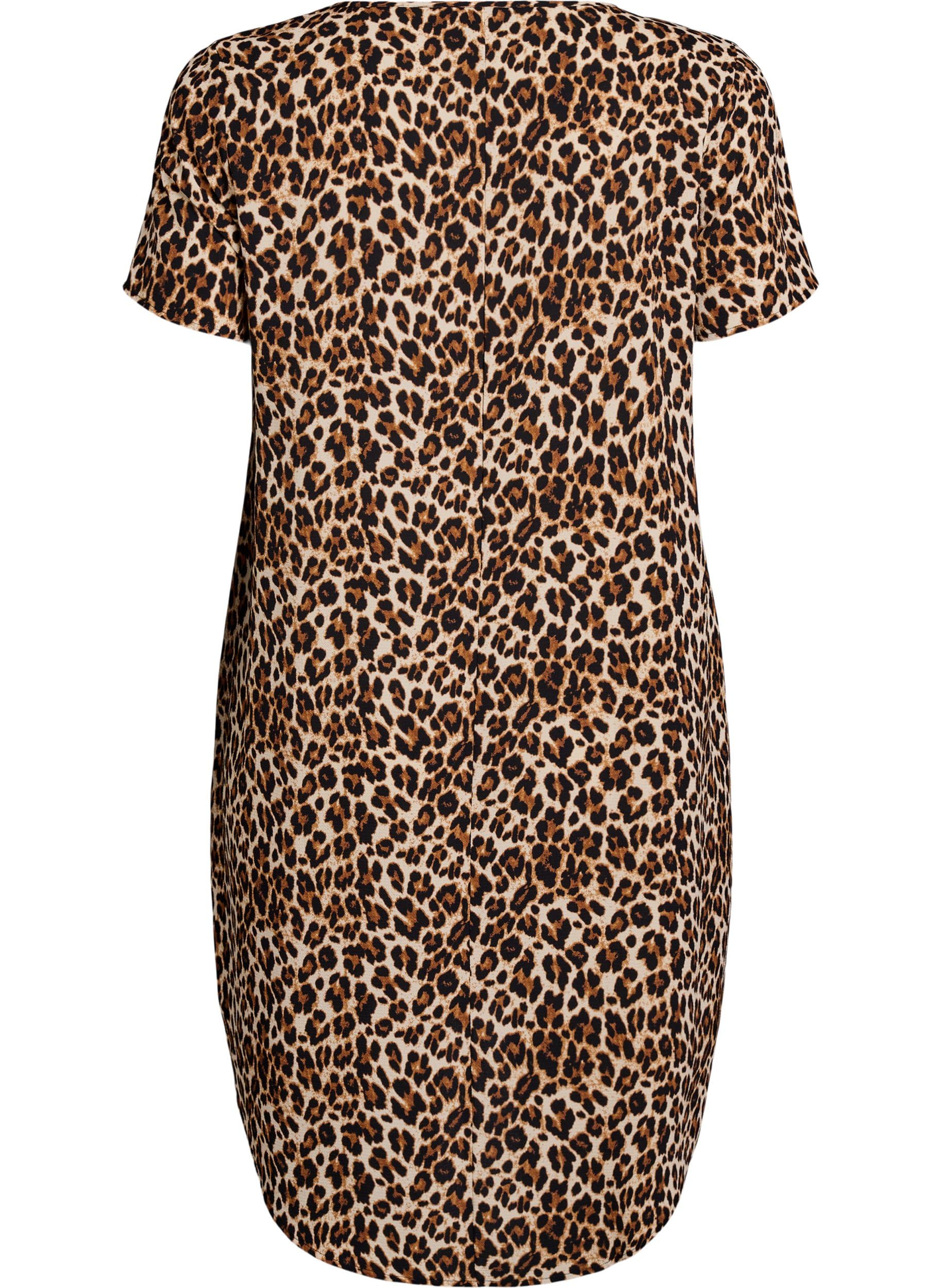 Zizzi Kleid Kurzarm Gr. 42-44 Rundhals High-Low Locker