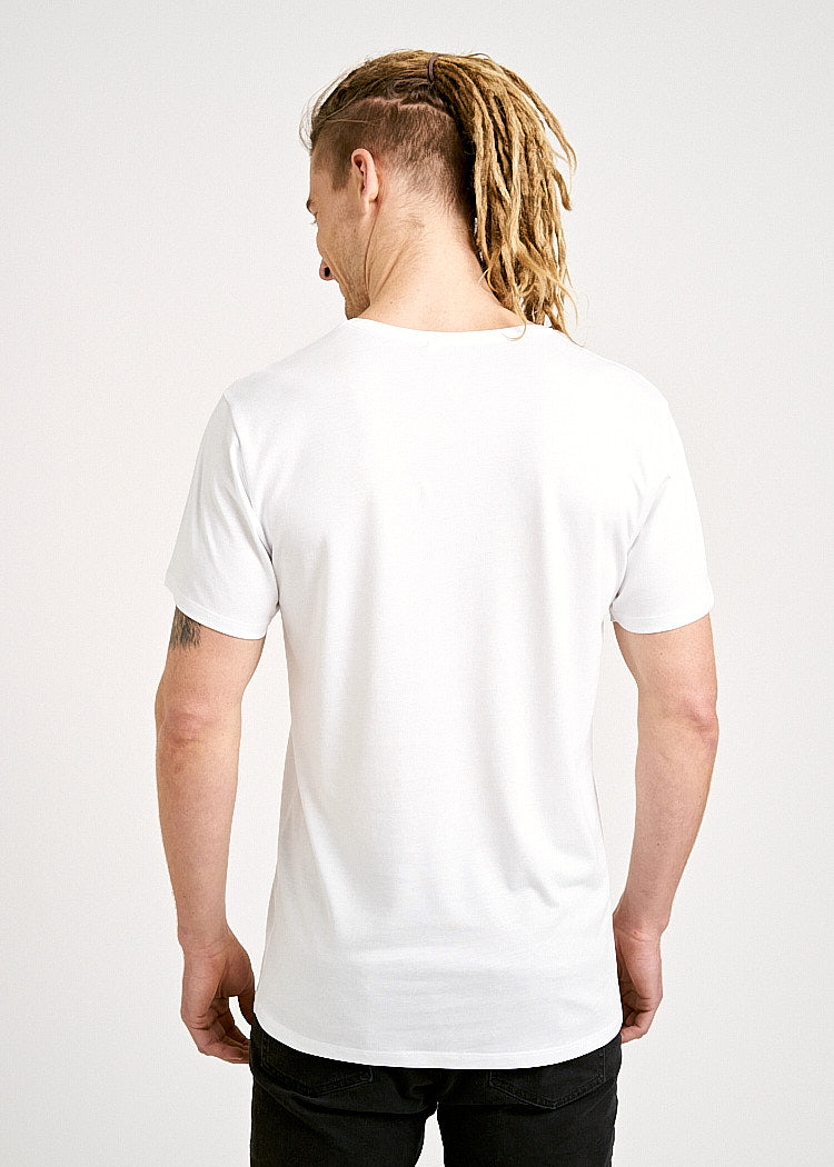 Wijld Woodshirt T-Shirt Herren Weiß Holz Regular