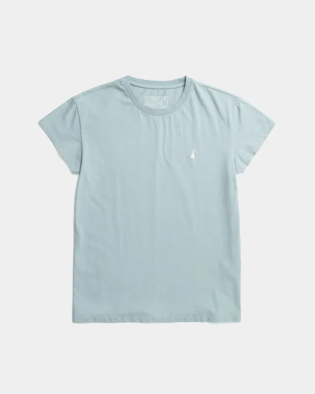 NIKIN TreeShirt T-Shirt Damen Elemental Blue Bio-Baumwolle