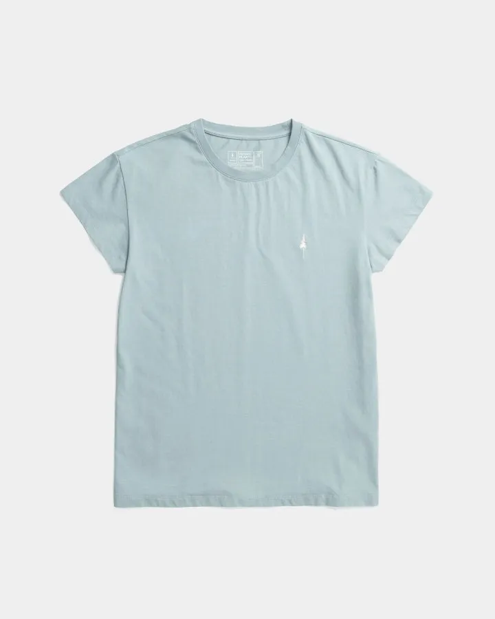 NIKIN TreeShirt T-Shirt Damen Elemental Blue Bio-Baumwolle