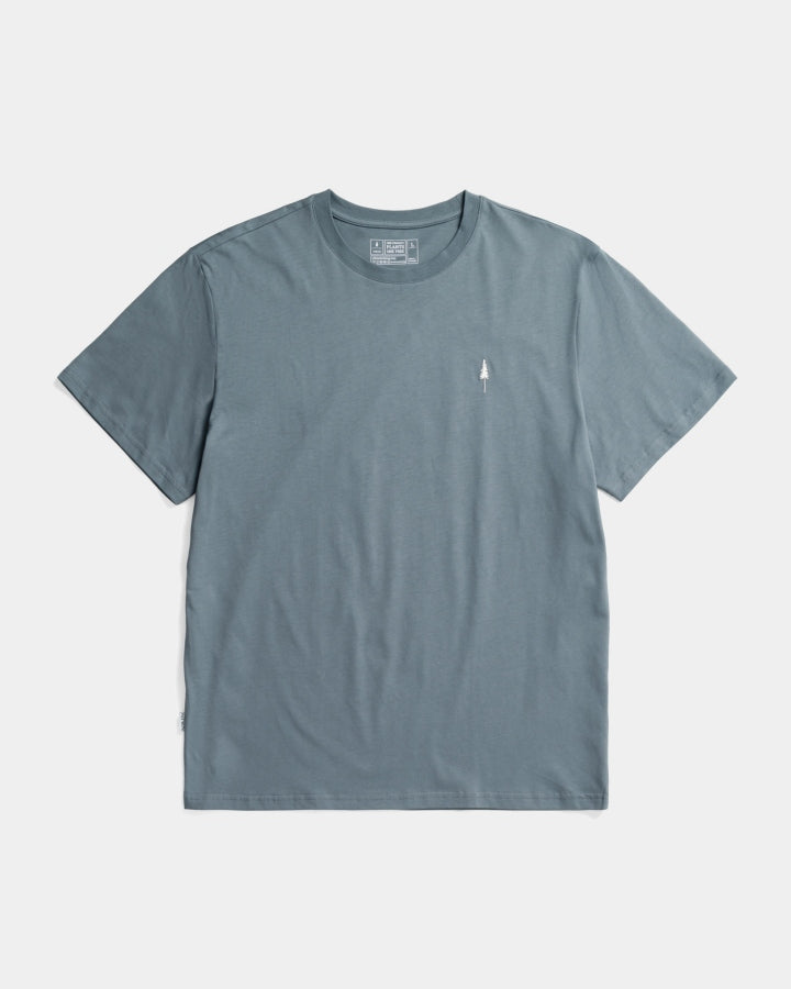 NIKIN TreeShirt Steel Blue T-Shirt Bio-Baumwolle