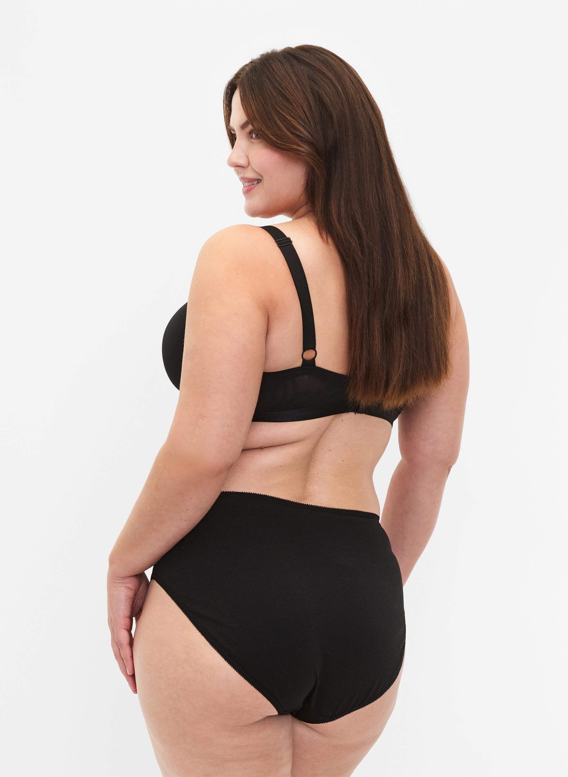 Zizzi Slip Damen Gr.42 Baumwolle 5er-Pack