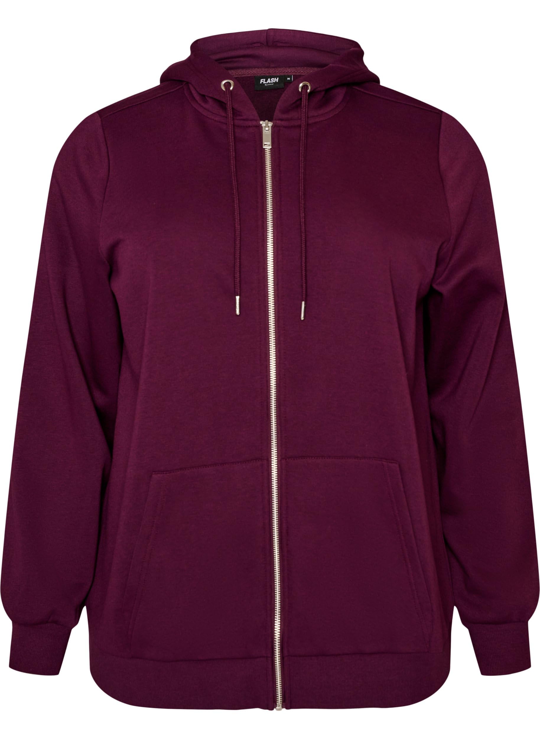 Zizzi Sweats Zip Hoodie Kapuze Balloon Fit Fleece