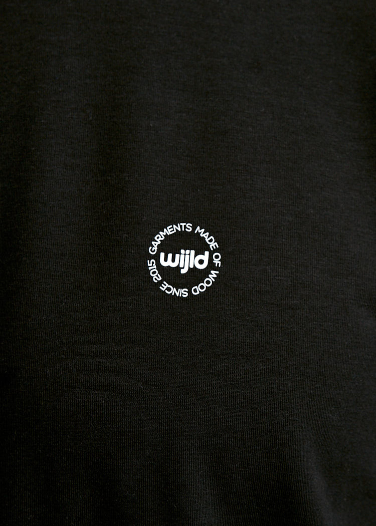 Wijld Timo Woodshirt Herren Black T-Shirt Bio