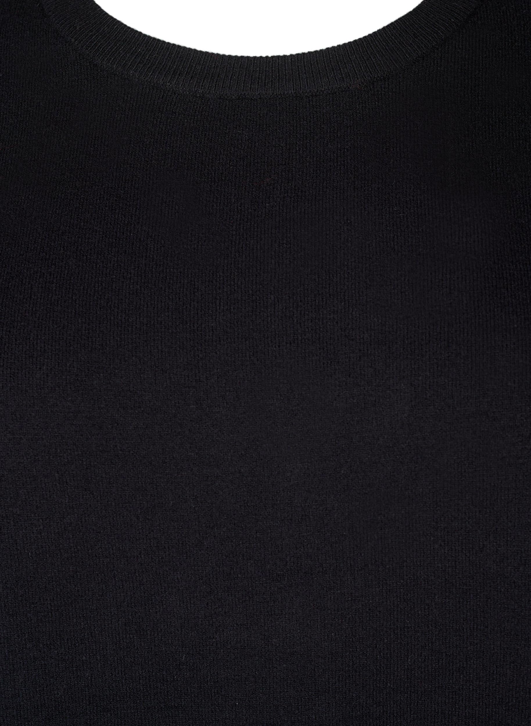Zizzi Strickbluse Rundhals Langarm Ecovero Große Größen