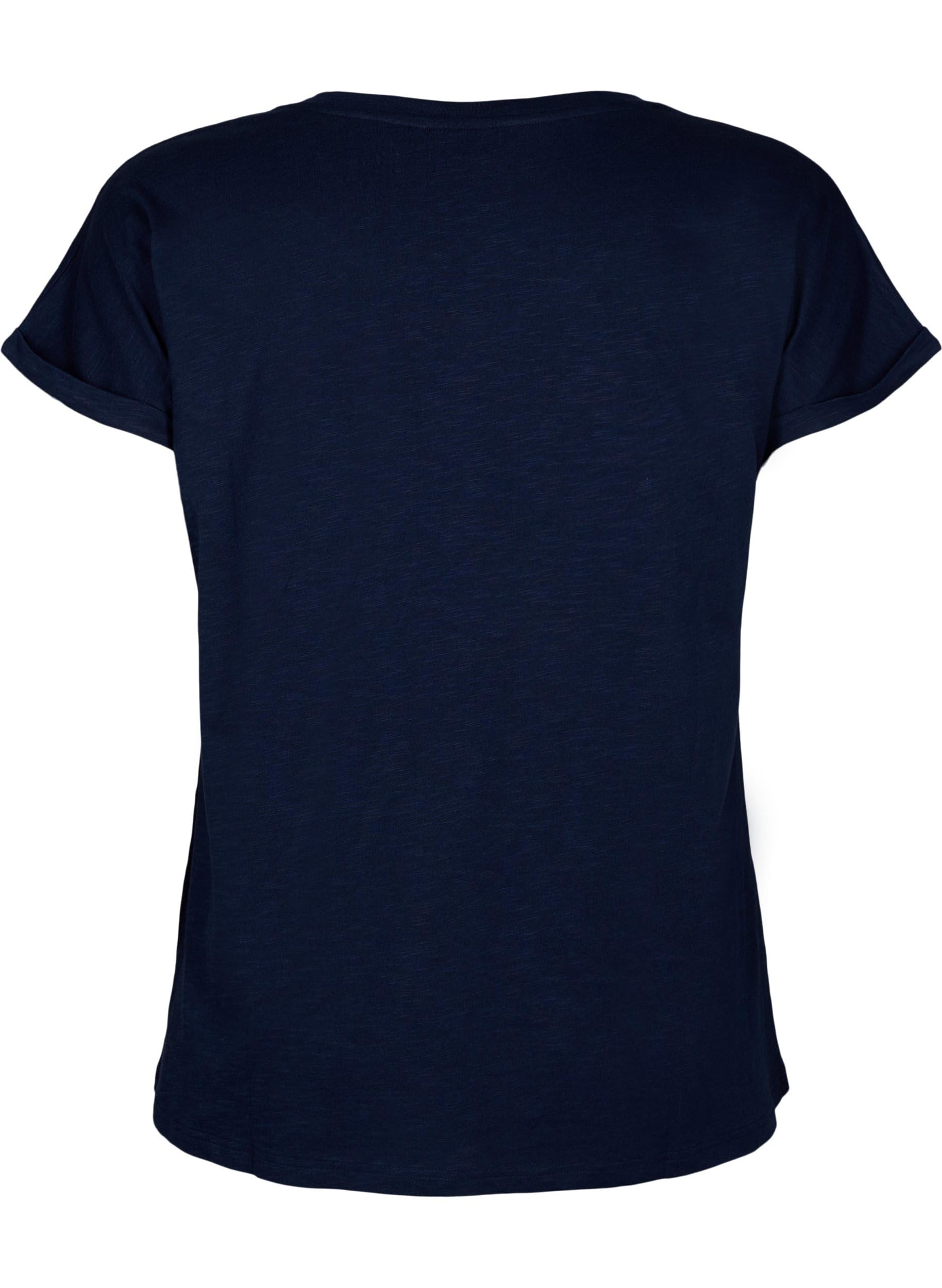 Zizzi T-Shirts & Tops T-Shirt Bio-Baumwolle Print Rundhals