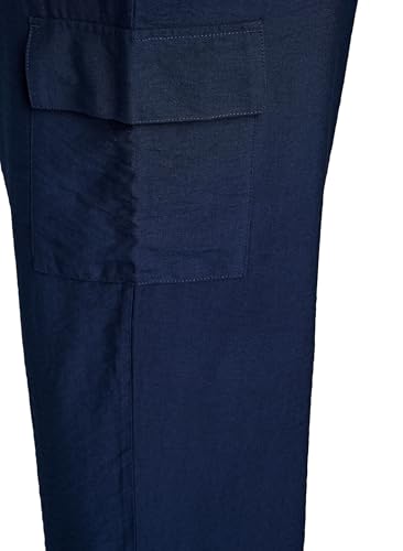 Zizzi Trousers Cargohose Viskose Ecovero Tunnelzug Gr.42-60