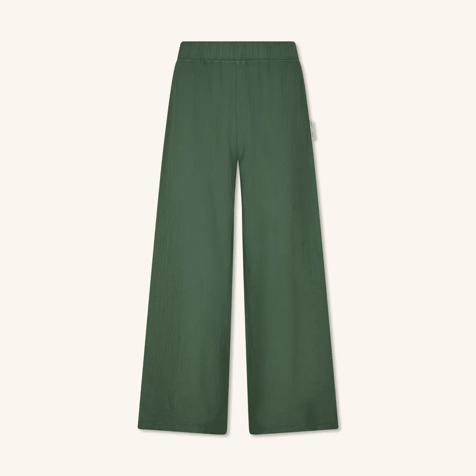 NORDLICHT Nilla Musselin Palazzo Hose High Waist Bio