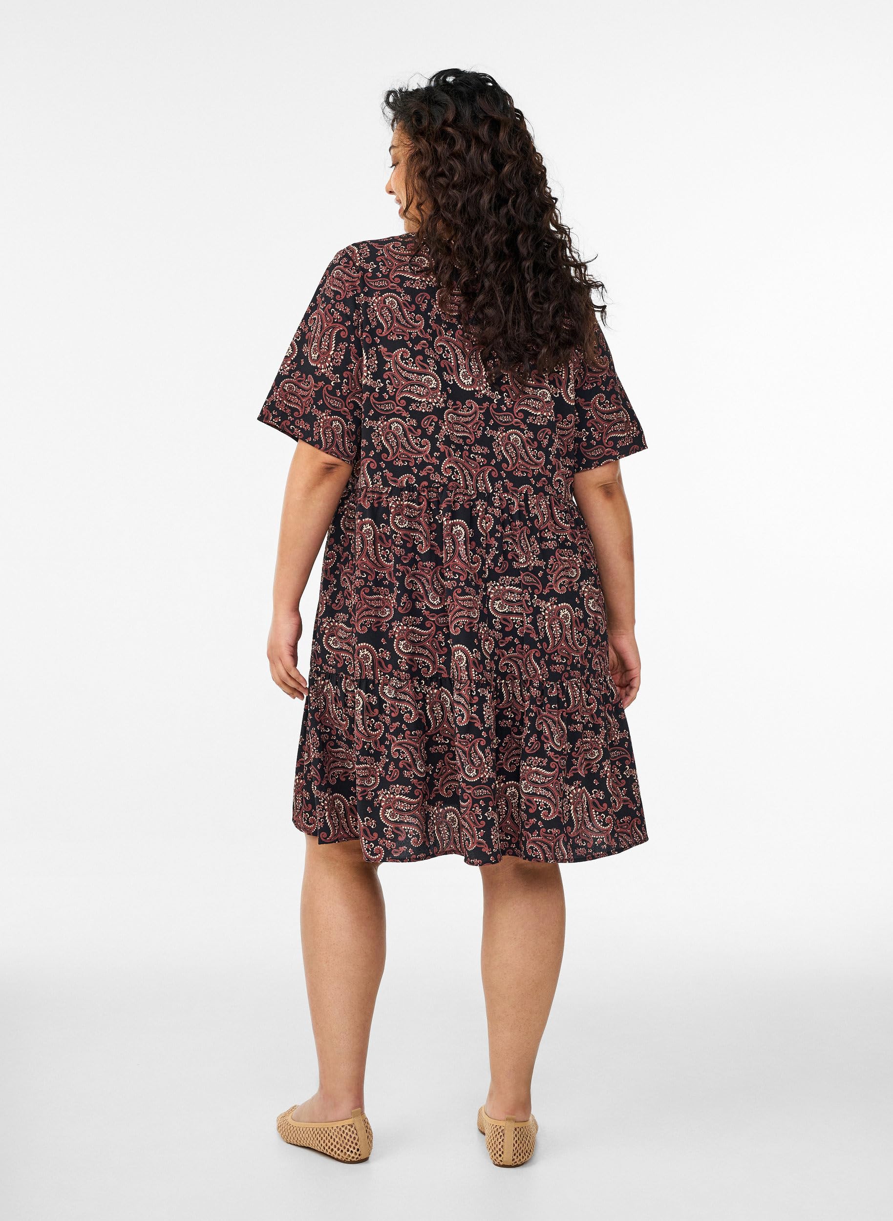Zizzi Dresses Kleid 50-52 V-Ausschnitt Polyester