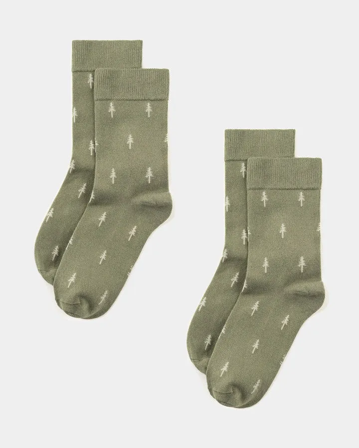 NIKIN TreeSocks Standard Allover Socken Pickle 2er Pack
