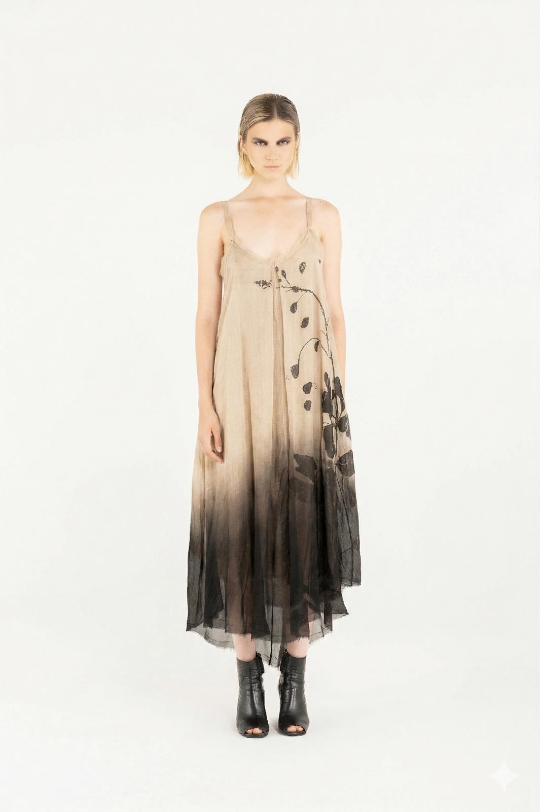 Sanctamuerte Abiti Sottoveste Kleid Viskose Blumen
