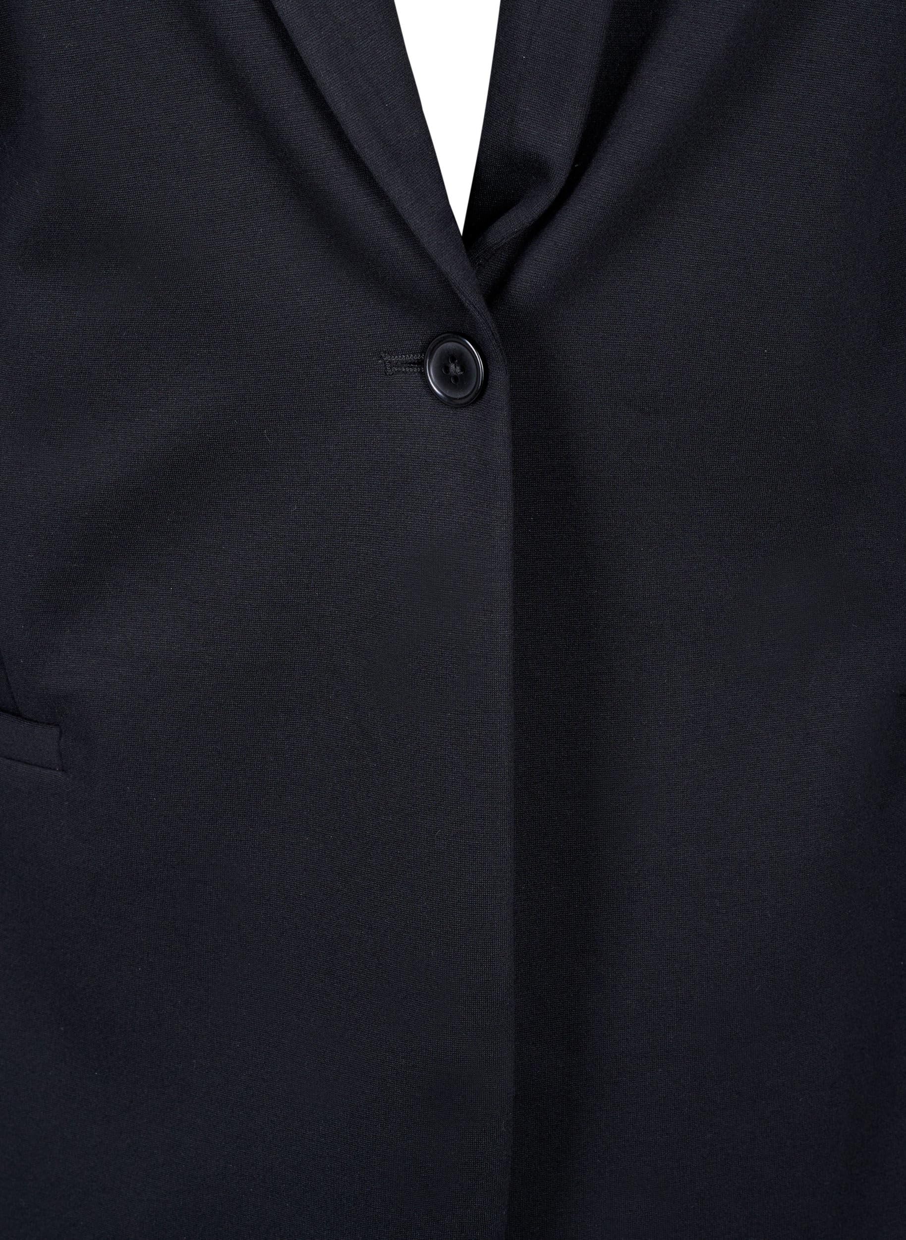 Zizzi Blazer Stretch Gr. 42 Große Größen Viskose 1-Knopf