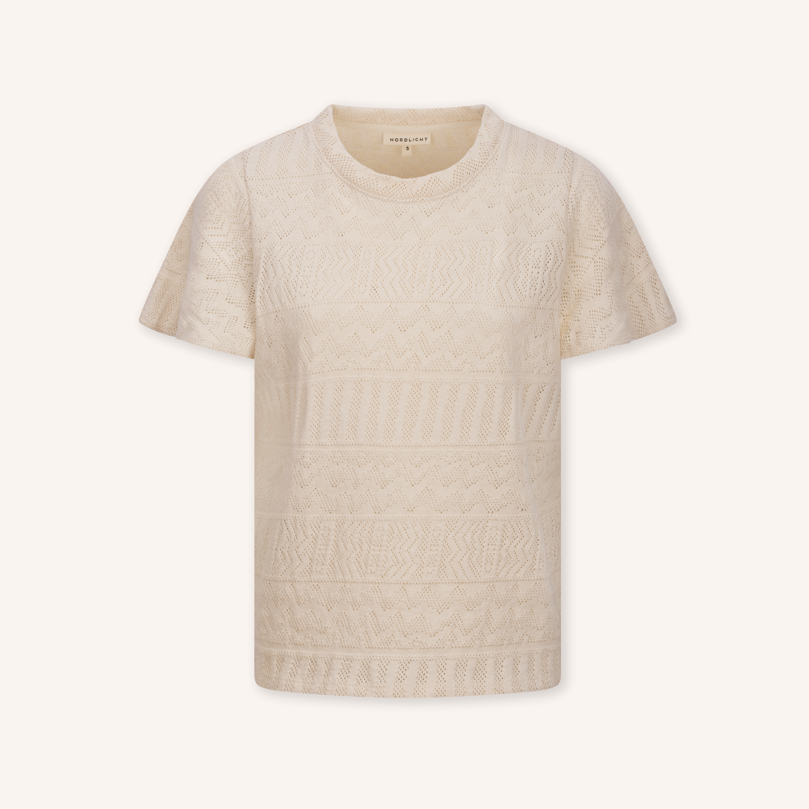 NORDLICHT Elma Strick T-Shirt Recycling-Baumwolle