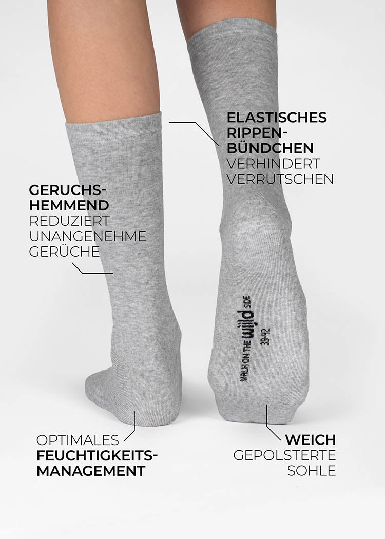 Wijld Socks Woodsocks Light Gray Socken Lyocell 35-38