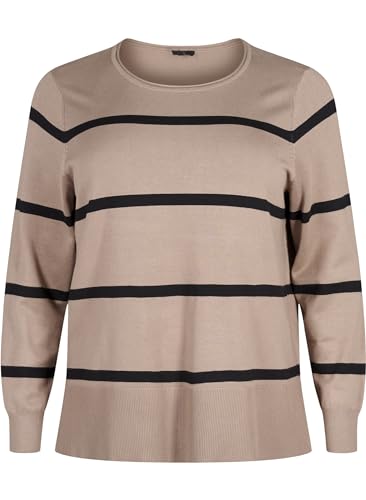 Zizzi Cardigans Pullover Viskose Gestreift Gr. 42-60