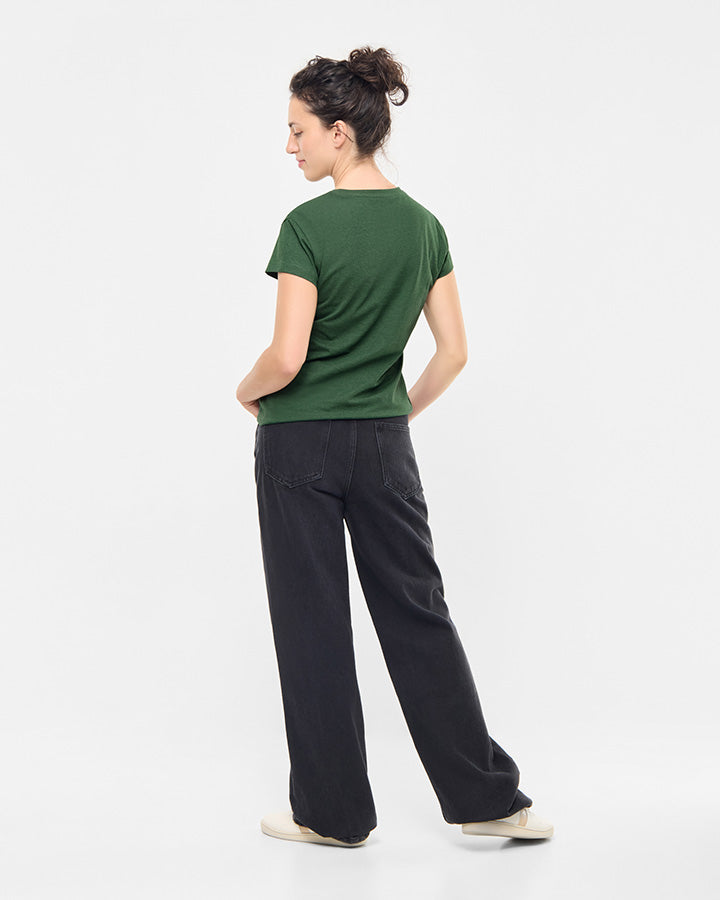 NIKIN TreeShirt Women T-Shirt Olive Mel Bio-Baumwolle