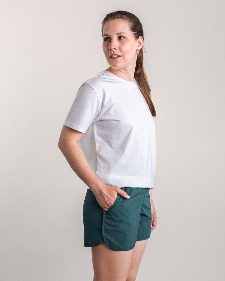 NIKIN TreeShorts Technical Women Shorts Marine Teal elastisch