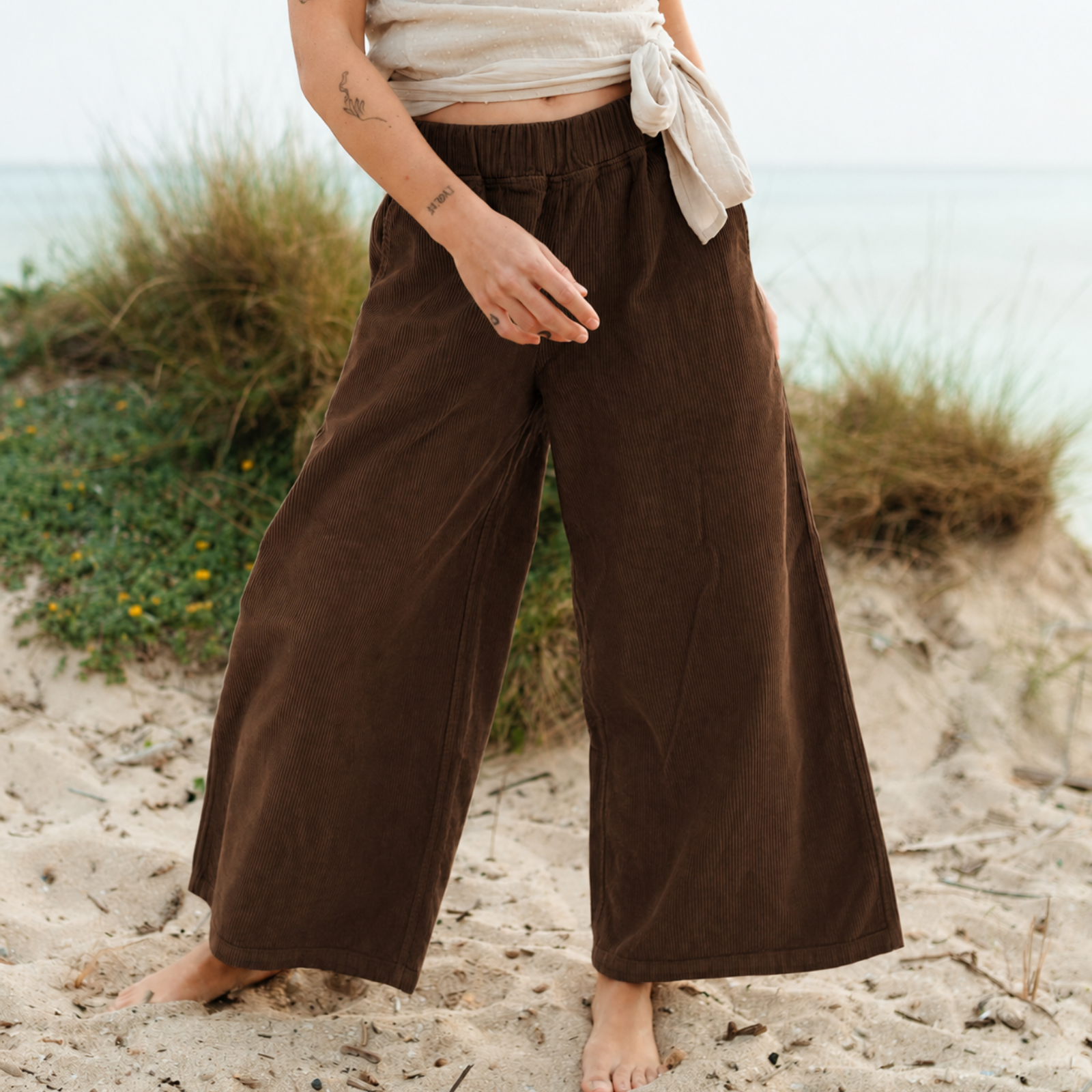 NORDLICHT Hosen Nala Cord Culotte Braun Bio