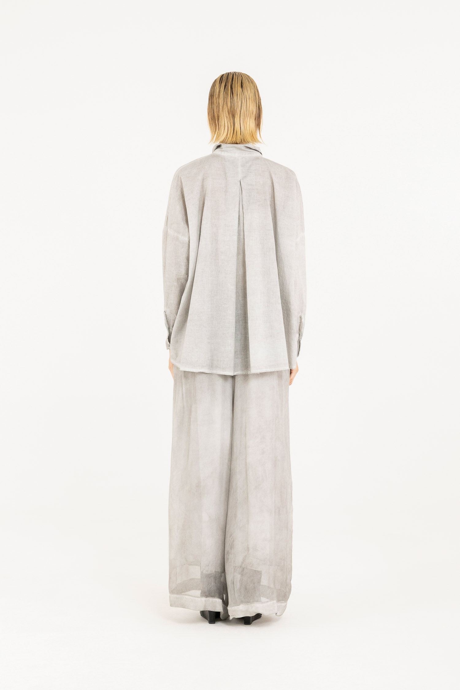 Sanctamuerte Camicie Camicia Over Boxy Bluse Baumwollmusselin