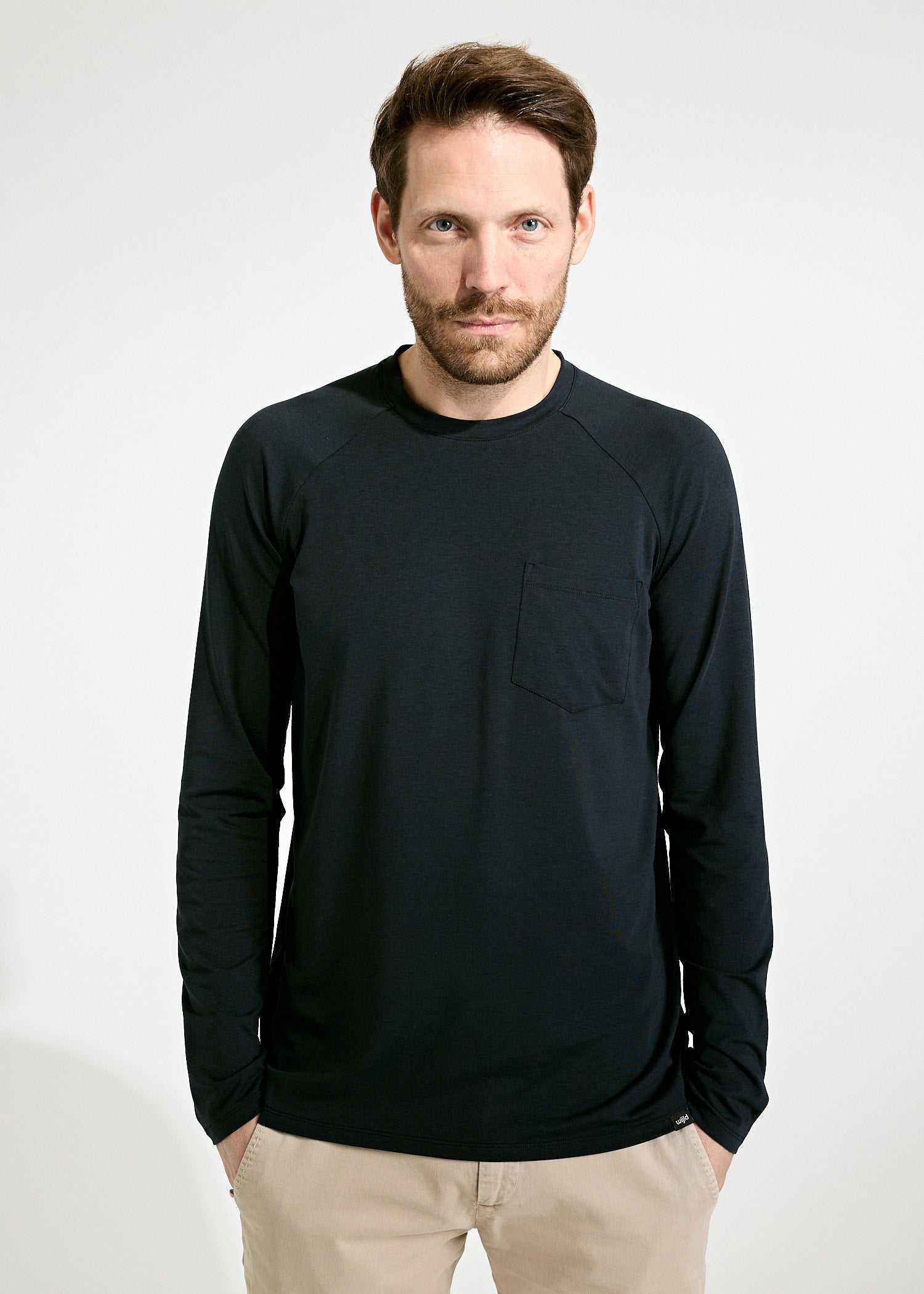 Wijld Hans Herren Langarmshirt Salute Lyocell